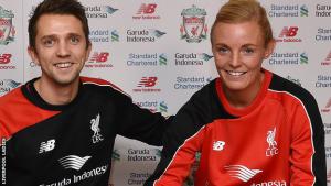 Скотт Роджерс и Софи Ингл (c) LiverpoolFC.com